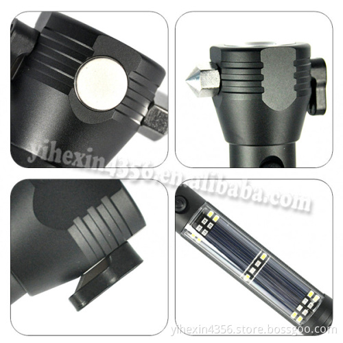 USB Rechargeable Solar Flashlight USB Charge with Output